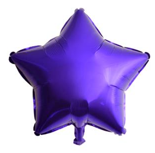 Yıldız Mor Renk Folyo Balon 24 İNC